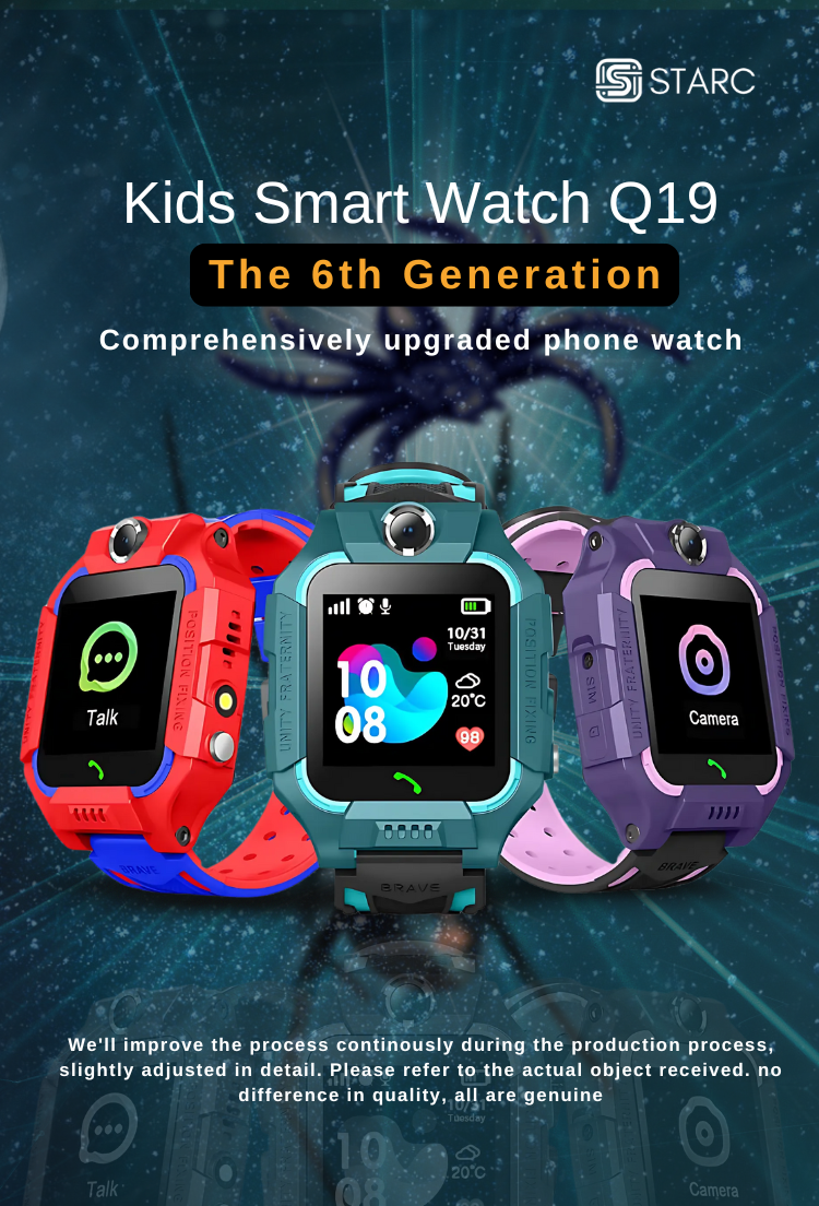 STARC Q19 Children Smartwatch with LBS, SIM, CAMERA
