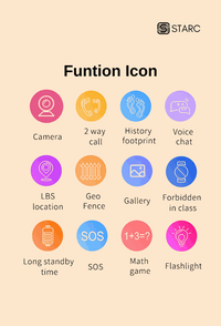 STARC Q19 Children Smartwatch with LBS, SIM, CAMERA