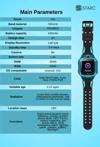 STARC Q19 Children Smartwatch with LBS, SIM, CAMERA